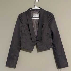 Blanc Nor Cropped Blazer Pewter S